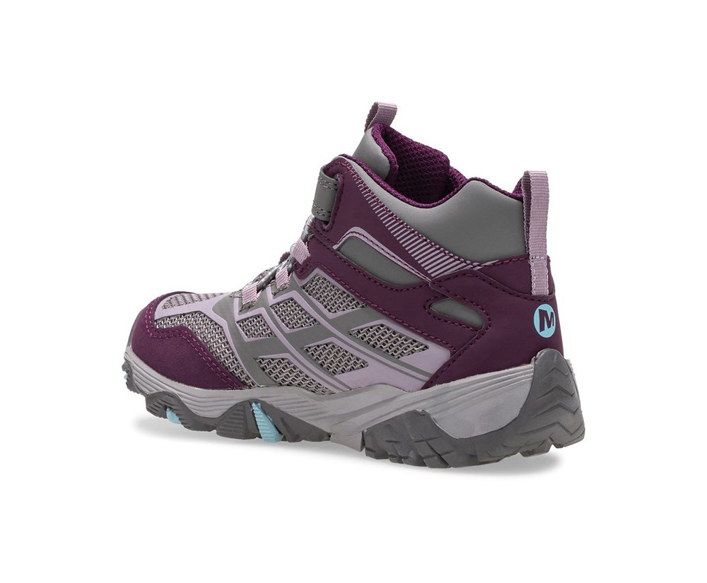 Tenis Criança - Merrell Moab Fst Mid A/C Waterproof - Cinzentas - FCT487536